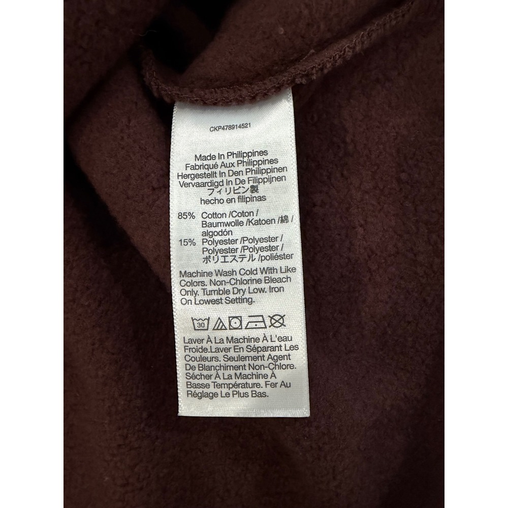 Madewell MWL Re-sourced Fleece Polo Sweatshirt  N0164‎ Womens Small NEW - Picture 10 of 10